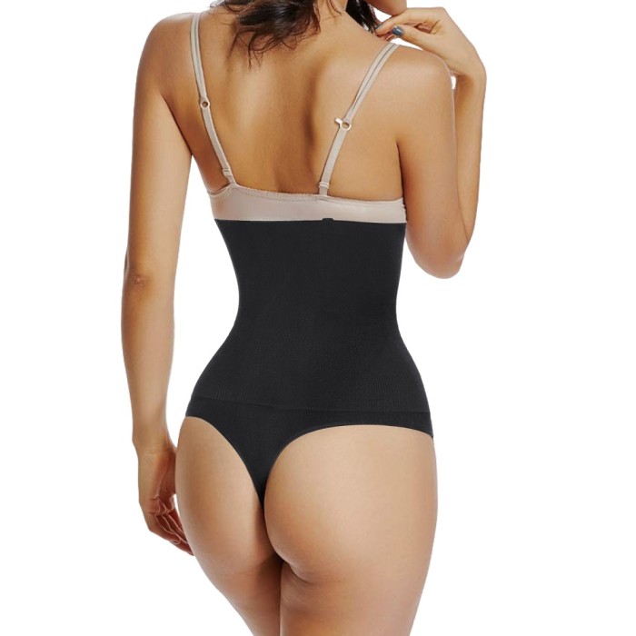 Seamless High Waist Body Shaper Tummy Slimming Shapewear Thong Butt Lifter Panty