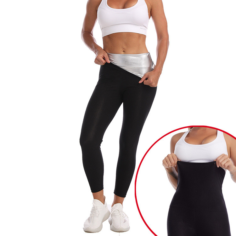 Women Workout Sauna Sweat Leggings Waist Trainer High Waist Butt Lift Slim Plus Size