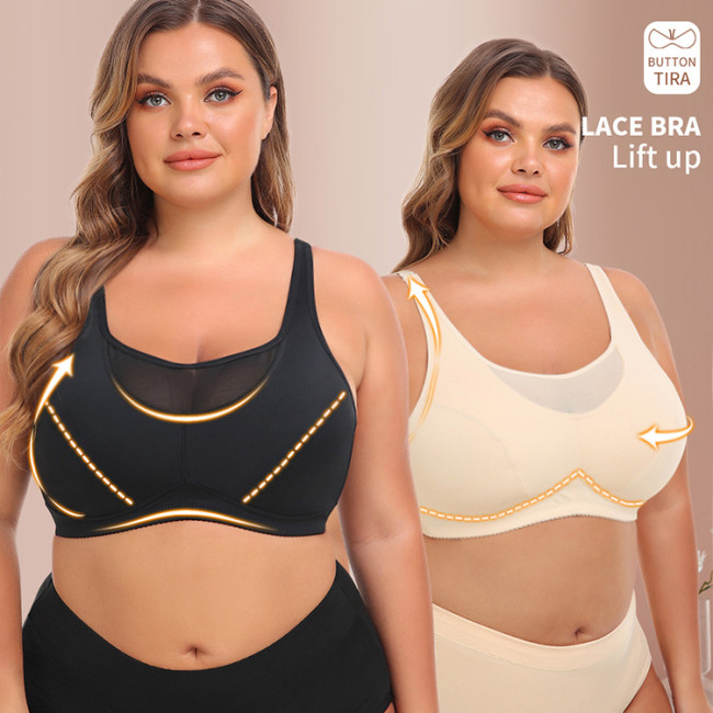 Plus Size Bras Suppliers Large Breast Full Cups Wireless Custom Underwear Manufacturers