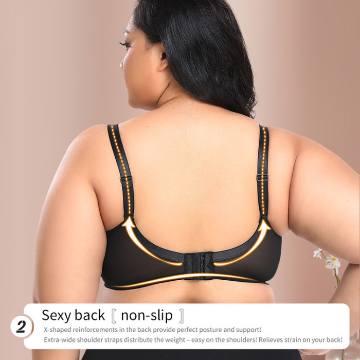 Wholesale Black Plus Size Lace Bras Push Up Custom Women Underwear Factory