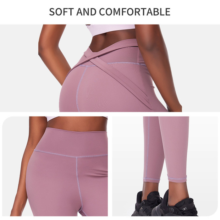 Private Label Sportswear Butt Lift Fitness Leggings Tummy Control Yoga Pants Distributor