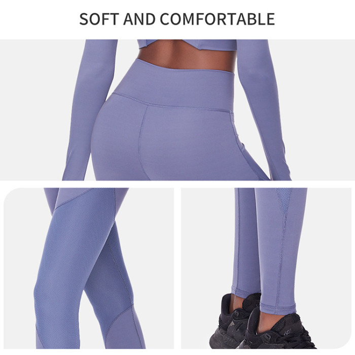 Wholesale Workout Leggings High Waist Peach Butt Lift Stretch Gym Yoga Pants Suppliers