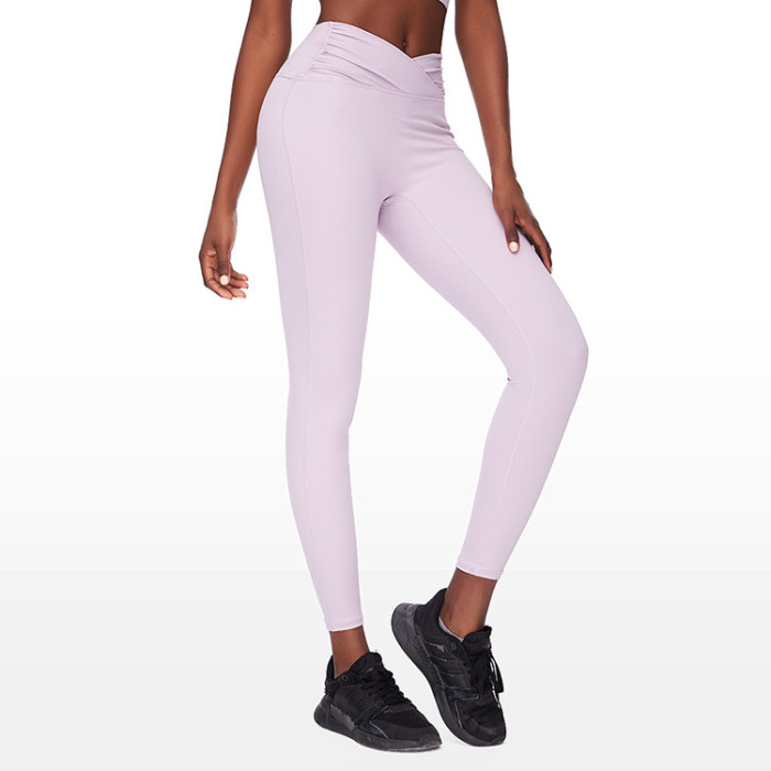 Gym Wear Wholesale Suppliers Skin Friendly Double-Pull Waist Yoga Pants Women