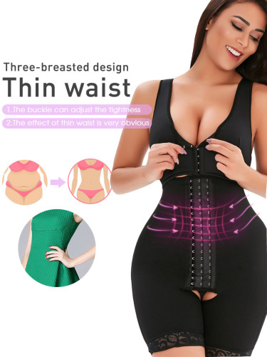 Wholesale High Waist Abdominal Hip Lifting Bodysuit Postpartum Body Shaper Plus Size