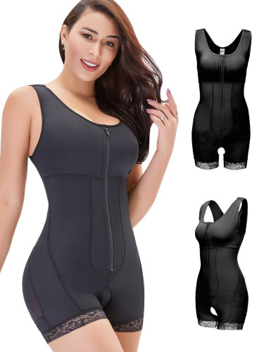 Factory Price Plus Size Compression Bodysuit Full Body Shaper Hip Lifting Flat Belly Supplier