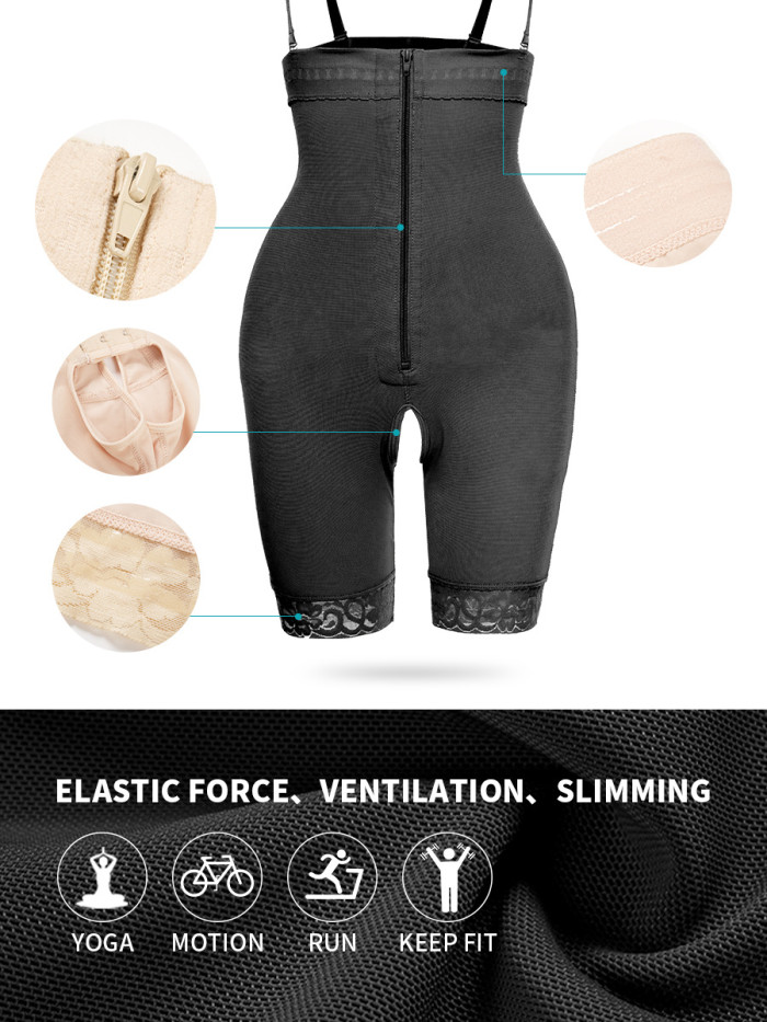 Factory Price Low Back Body Shaper Tummy Control Bodysuit Butt Lifter Thigh Slim Plus Size
