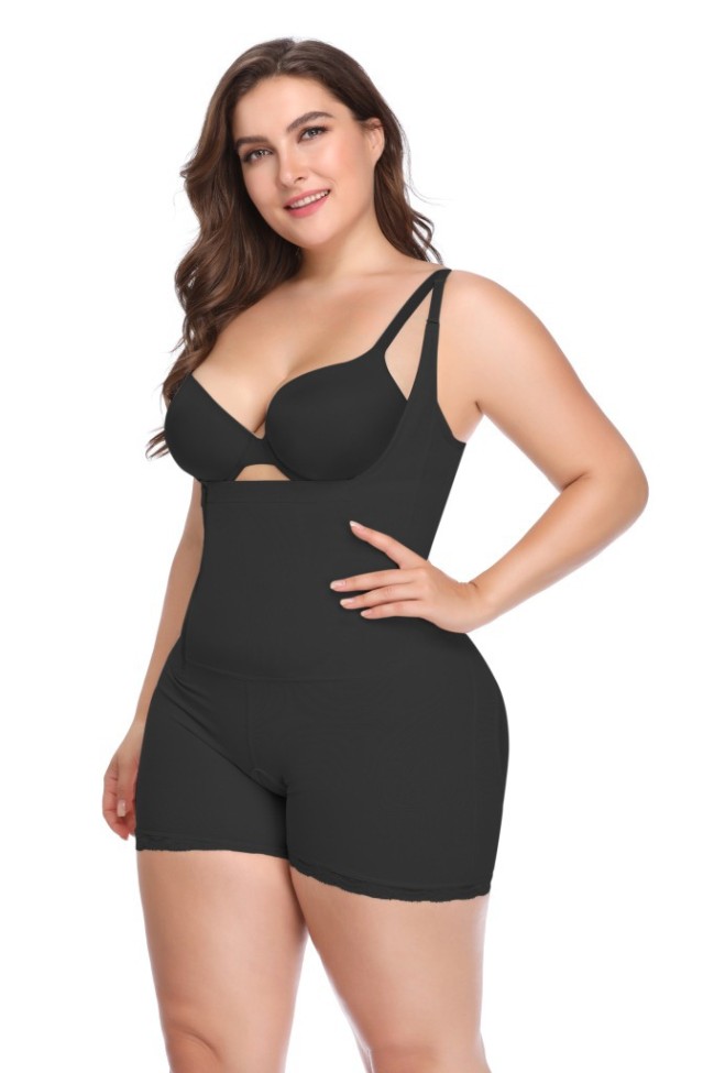 Plus Size Shapewear Bodysuit Full Body Shaper for Women Side Zipper Manufacturer