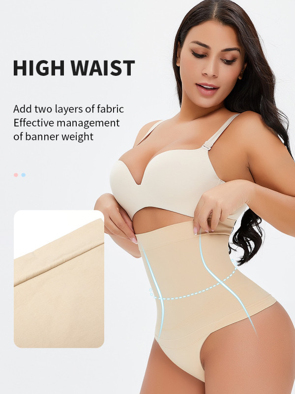 Wholesale Everyday Shaping Panties Thong High Waisted Tummy Control Manufacturer
