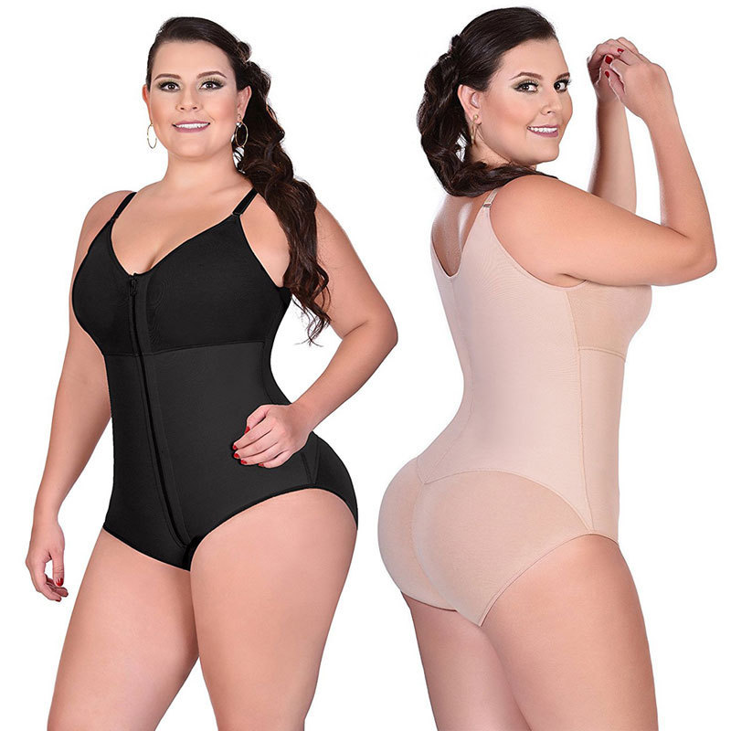 Wholesale High Compression Full Bodysuit Push Up Bra Tummy Control Hip Lifter Plus Size
