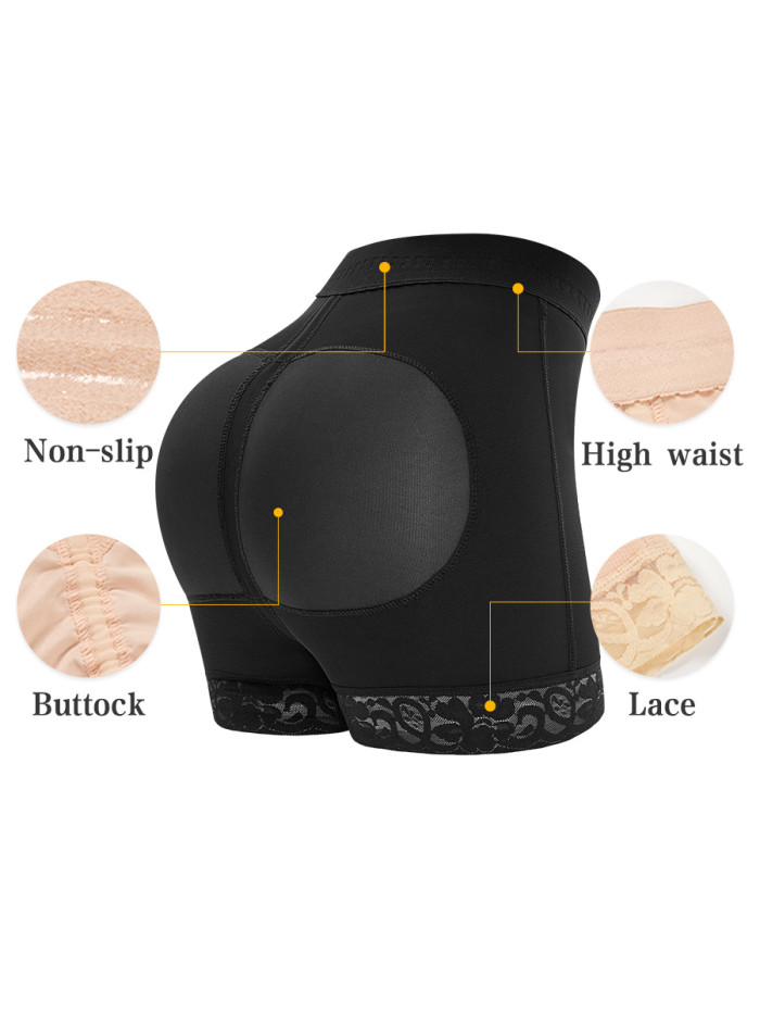 Custom Plus Size Hip Lifting Shorts Underwear 3D Buttocks High Waist Shapewear Panties