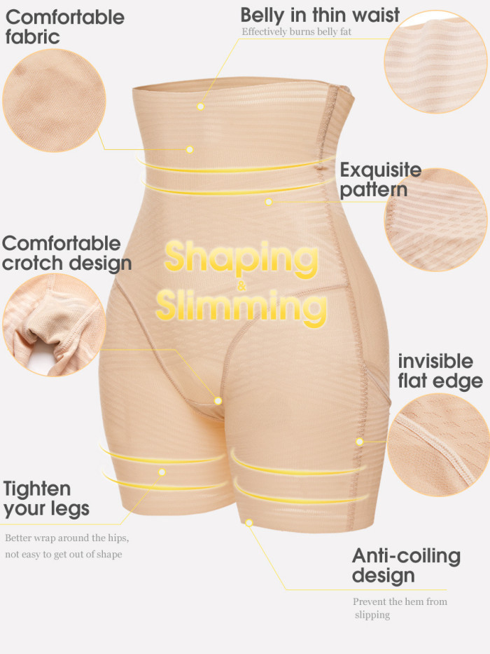 Best Shorts for Hourglass Figure Shaping High Waist Shapewear Flatten Belly Supplier