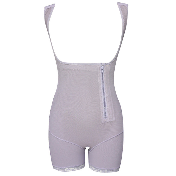 Factory Price Plus Size Shaping Bodysuit Butt Lifter Waist Trainer Side Zipper Fajas