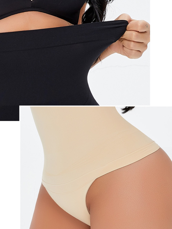 Wholesale Everyday Shaping Panties Thong High Waisted Tummy Control Manufacturer