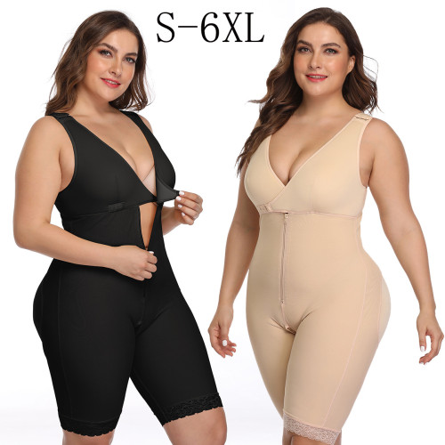 Fat Womens Shapewear Bodysuit Compression Full Body Shaper Plus Size Mid Thigh Vendors