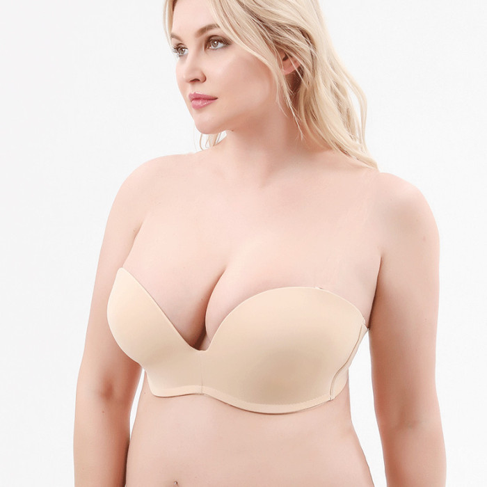 Wholesale Plus Size Best Strapless Push Up Bra Large Breast Women Manufacturer