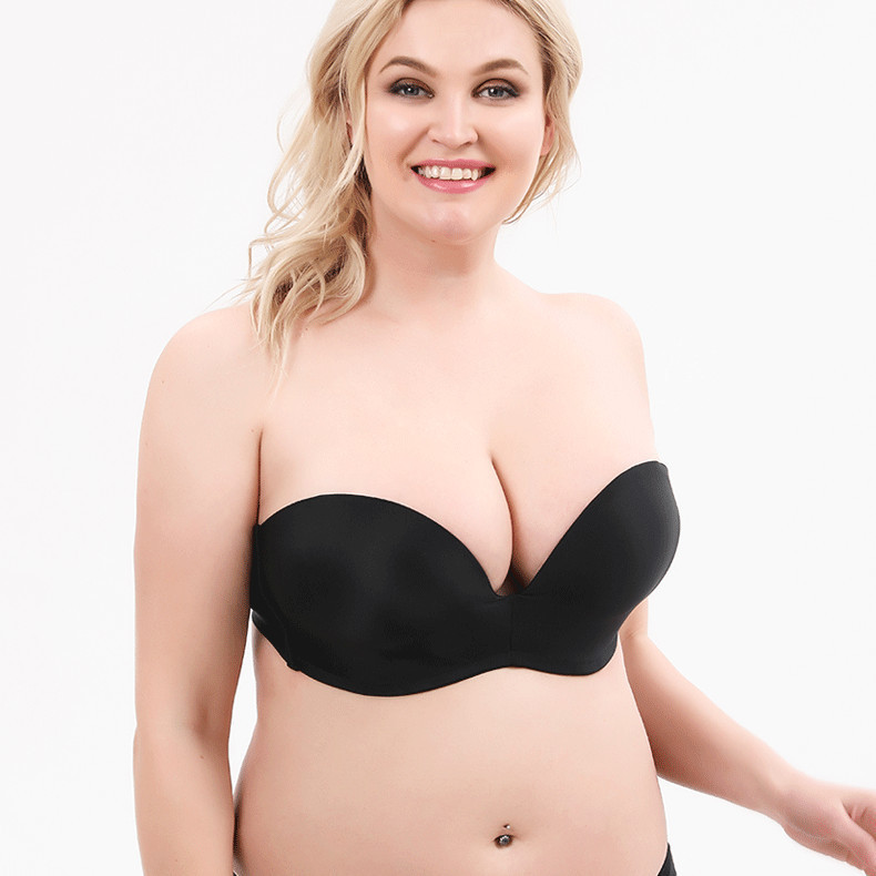 wholesale Most Comfortable Strapless Bra Support Push Up Underwear Plus Size