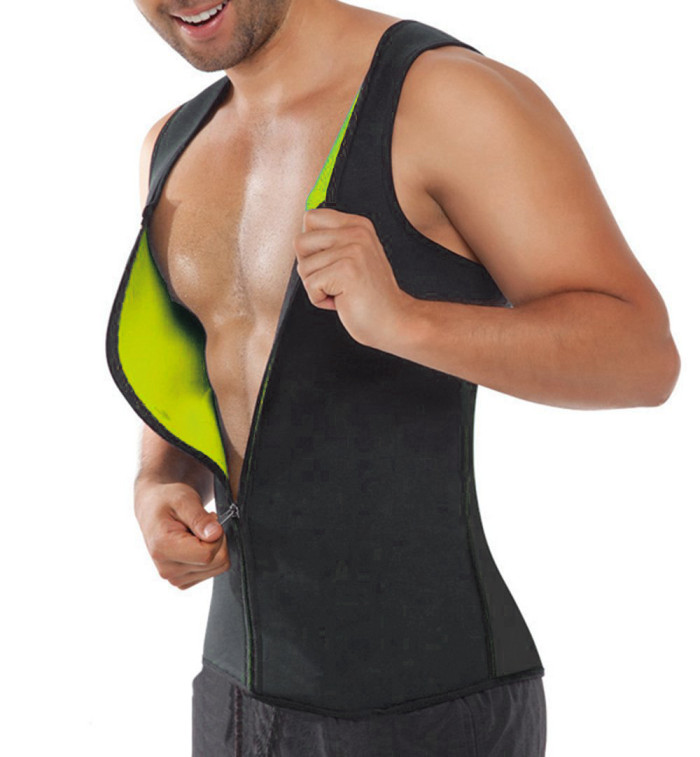Custom Hotsuit Sweat Vest for Men Neoprene SBR Sauna Tops Slimming Waist Shaper