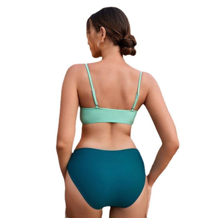 2023 Wholesale One Piece Bikini Suspender Strap Splicing Sexy Monokini for Women