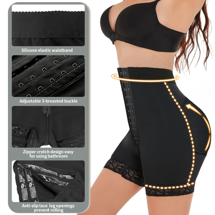 Wholesale Colombian Girdles Shorts Faja Tummy Control Butt Lifter Underwear Front Hooks