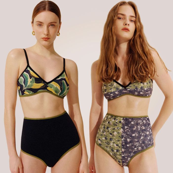Wholesale Women Reversible Print Bikini High Waist Summer Floral Swimsuit Supplier Factory