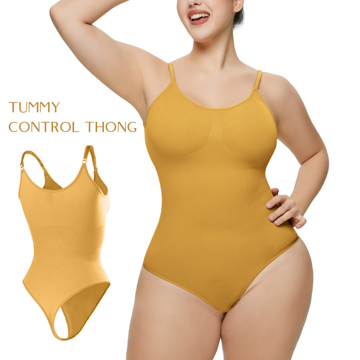 Wholesale Seamless Sculpting Bodysuit Skims Thong Shapewear Tummy Control Supplier