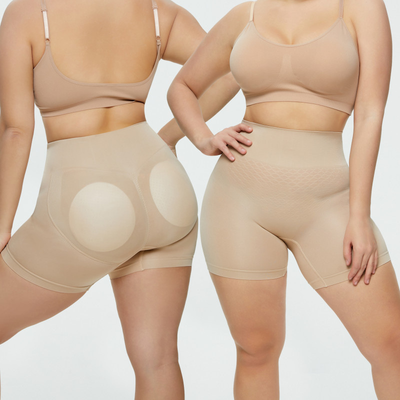 Wholesale Shaping Underwear Tummy Control Seamless Shapewear Shorts Sponge Hip Lift