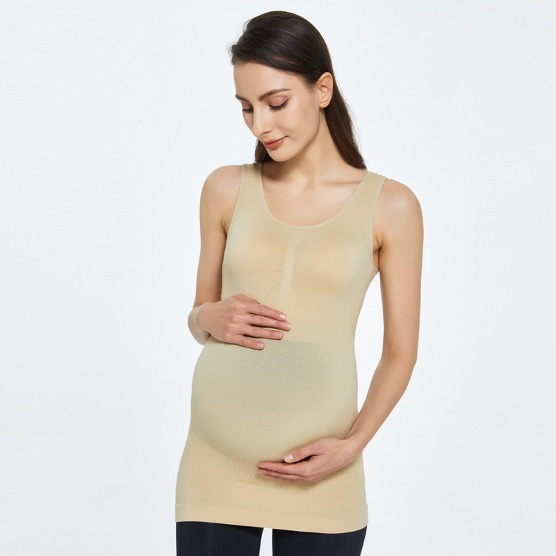 Wholesale Pregnant Seamless Shaping Tank Top Belly Support Breast Pregnancy Tops Shaper