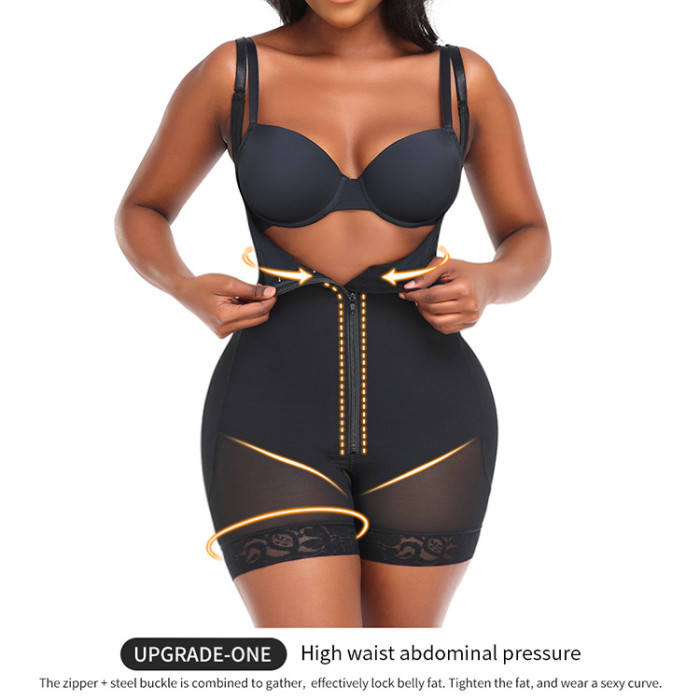 Wholesale Custom Post Surgery Shapewear Compression Girdle Flat Stomach Lace Fajas