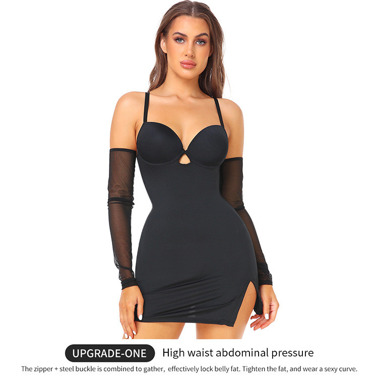 Wholesale Camisole Dress Shaping Built-in Chest Support Bra Smooth Waistline Tank Dress