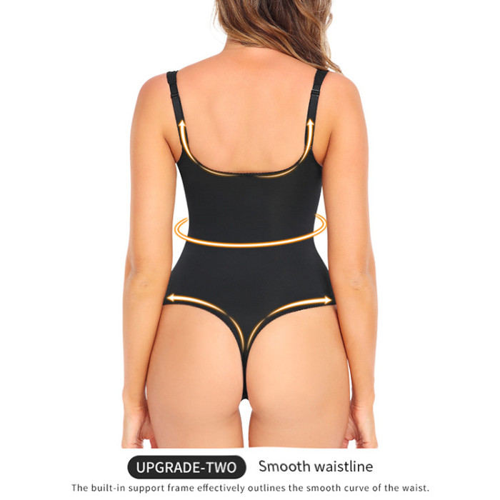 Wholesale Support Chest T-Back Shapewear Seamless Stretch Scuplting Bodysuit Thong