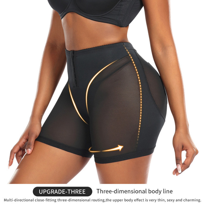Wholesale Plus Size Shaping Shorts with Pocket High Waist Tummy Control Butt Lifter Shorts