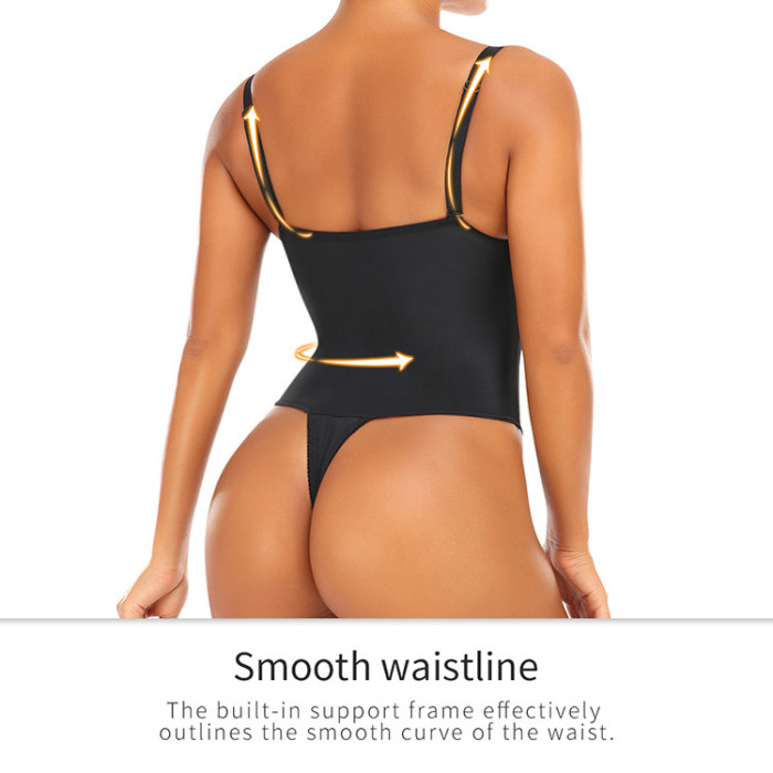 Wholesale Seamless Thong Bodysuit Women Tummy Control Built-in Bra T-Back Shapewear