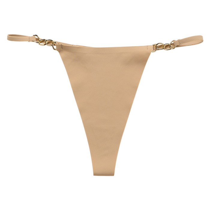 Wholesale Ladies Thong Panties Seamless G-String Briefs Ice Silk Women Traceless Panty