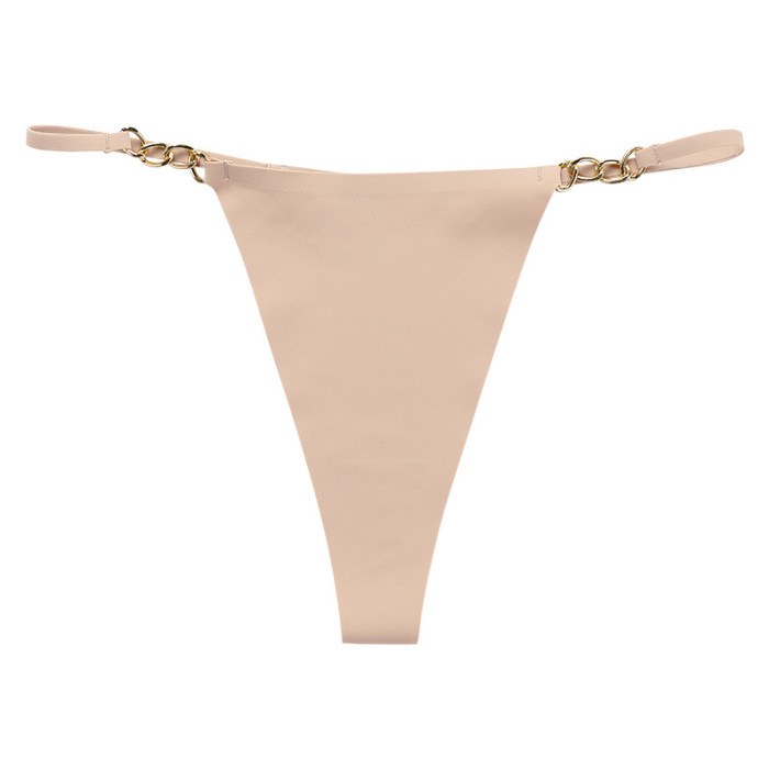Wholesale Ladies Thong Panties Seamless G-String Briefs Ice Silk Women Traceless Panty