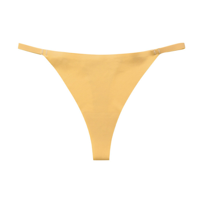Wholesale Laser Cut Ice Silk Women Panties Seamless Low Rise Ring Traceless Briefs