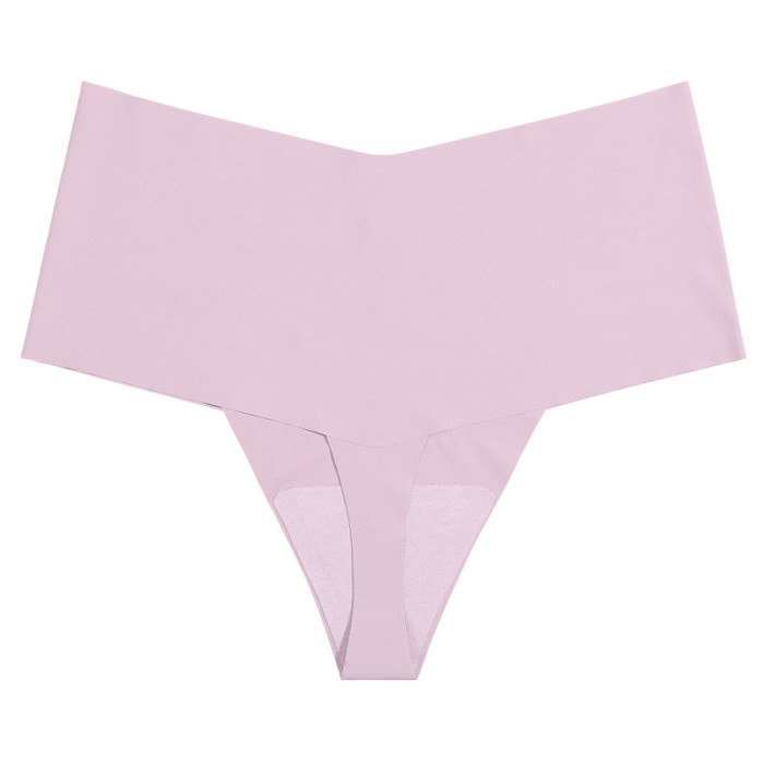 Wholesale Ladies Thong Panties Seamless Briefs Ice Silk Cotton Crotch High Elastic Underwear