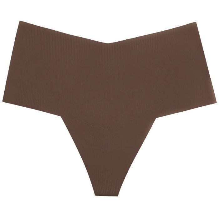Wholesale Ladies Thong Panties Seamless Briefs Ice Silk Cotton Crotch High Elastic Underwear