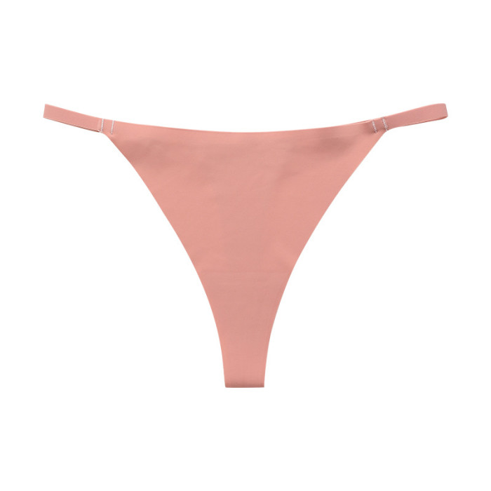 Wholesale Laser Cut Ice Silk Women Panties Seamless Low Rise Ring Traceless Briefs
