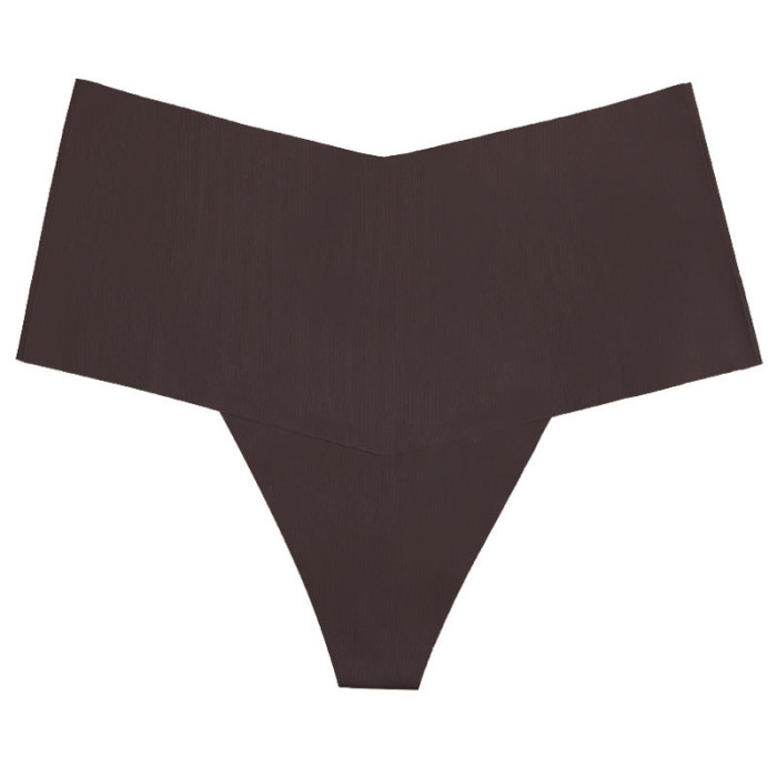 Wholesale Ladies Thong Panties Seamless Briefs Ice Silk Cotton Crotch High Elastic Underwear