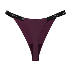 Wholesale Plain Ice Silk G String Thong Women Elastic Soft Panty Sexy Seamless Panties