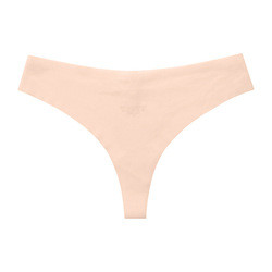 Wholesale Ladies Thong Panties Seamless G-String Low Waist Metal Ring Underwear Ice Silk