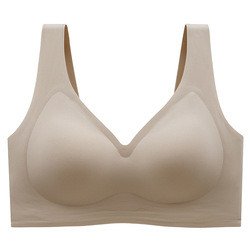 Wholesale Women Plus Size Underwear Set Thin Large Wireless Seamless Bra and Panty Set