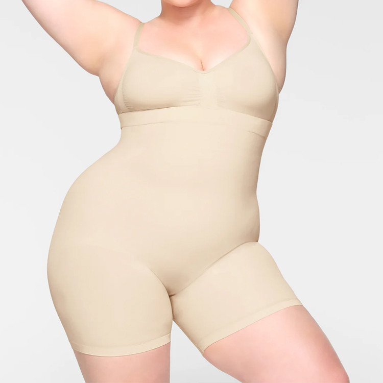 Wholesale Skims Seamless Sculpt High Waisted Shapewear Shorts Mid Thigh Tummy Control