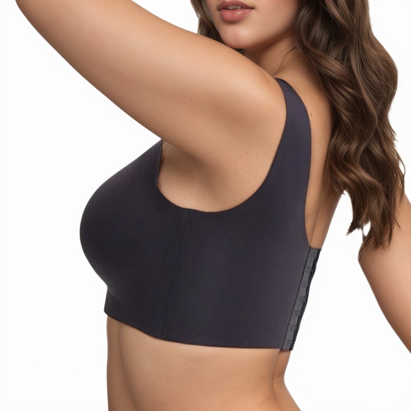 Wholesale Seven-Row Hook-and-Eye Bra Push-Up Anti-Sag