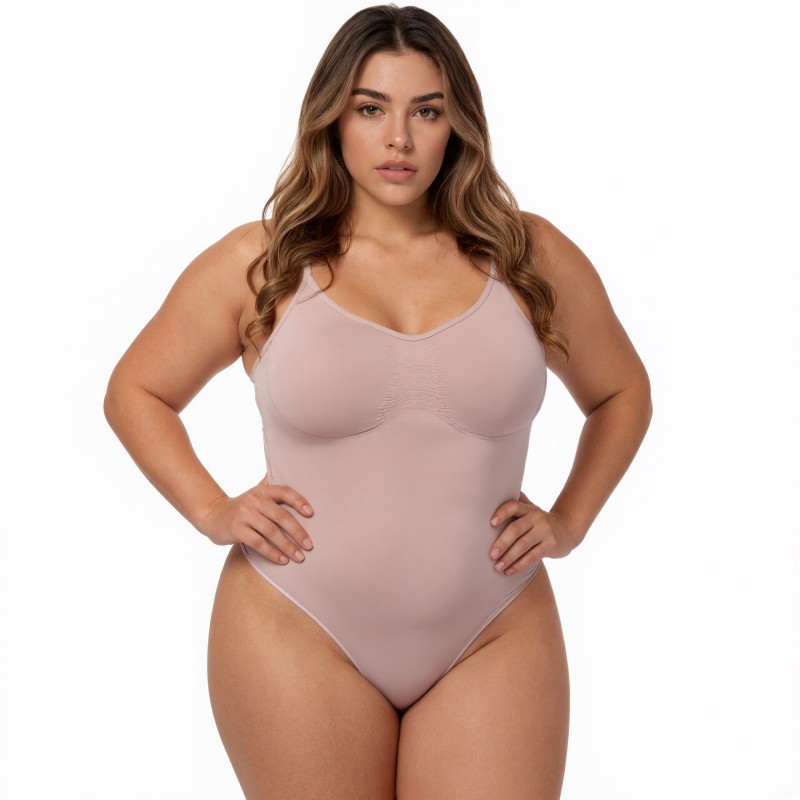 Wholesale Skims Backless Shapewear Halter Bodysuit Tummy Control Thong Design