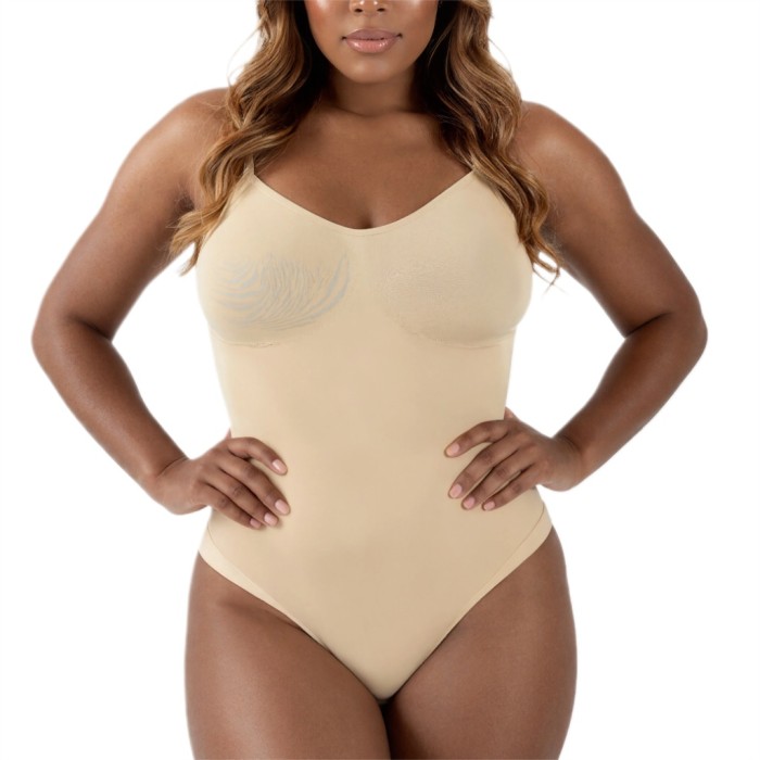 Wholesale SKIMS Thong Shapewear Seamless Body-Enhancing with Hook-and-Eye Closures