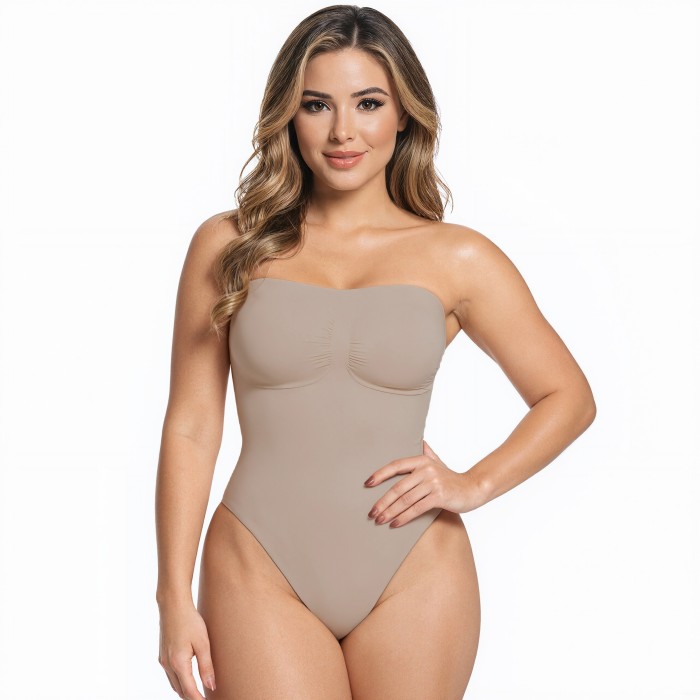 Wholesale SKIMS No-Show Bustier Shapewear Seamless Tight-Fitting Abdomen-Controlling