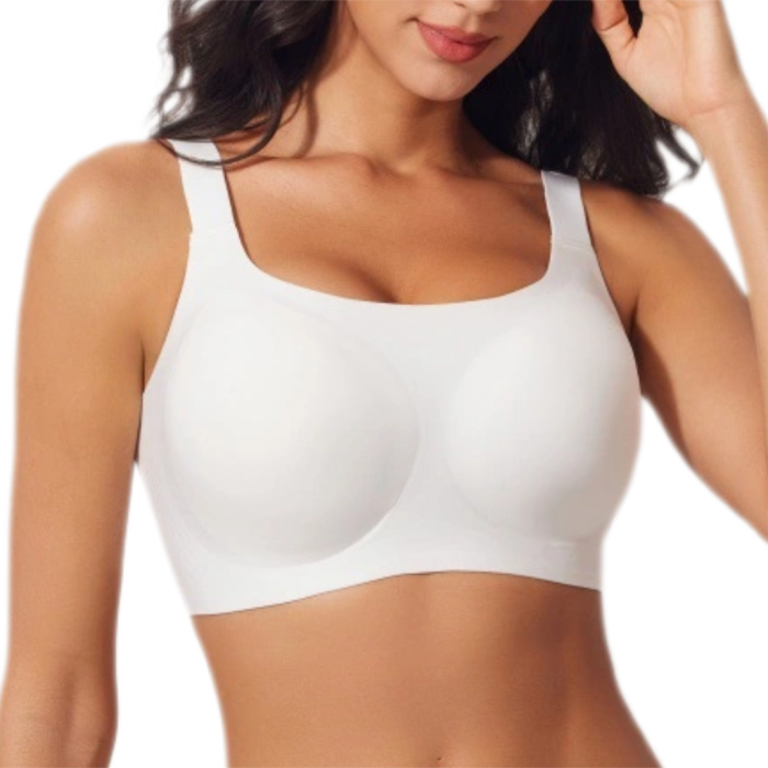 Wholesale Wide Shoulder Strap Jelly Bra Plus Size Push Up Wireless Seamless 