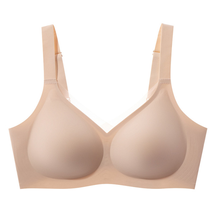 Wholesale Minimizer Jelly Bra Barely-There Push up Seamless Plus-Size