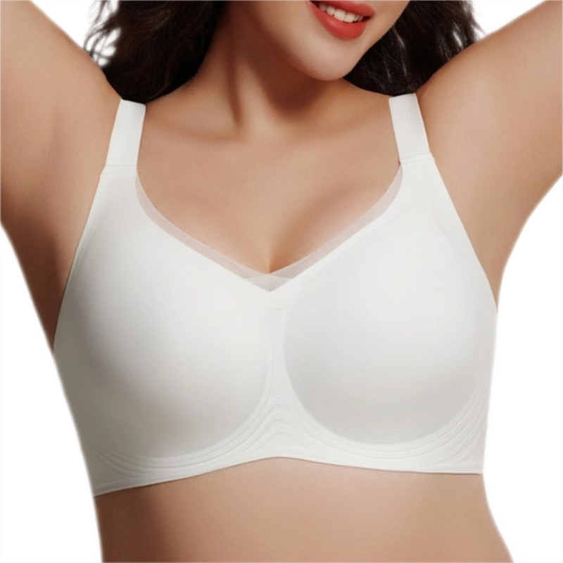Wholesale Minimizer Jelly Bra Barely-There Push up Seamless Plus-Size